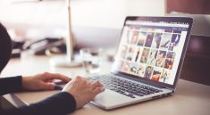 Computer, desk, typing — Prioritizing Self-Care: The Role of Massage on Business Trips
