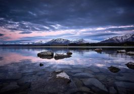 New zealand, lake takepo, mountains — Where does fat loss occur first medically?